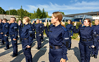 Kilkadziesiąt osób zasiliło warmińsko-mazurską policję. W Olsztynie złożyli uroczyste ślubowanie